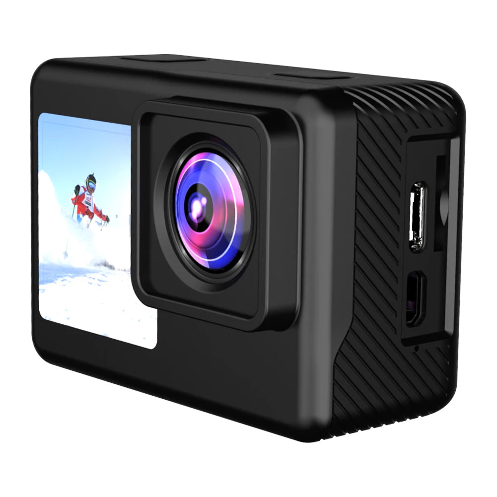 4K UHD 2.0 Inch IPS Screen Video Camera Anti-Shake Outdoor Sport Cam 1080P 30FPS Underwater Camera 120 Wide Angle 30M Waterproof
