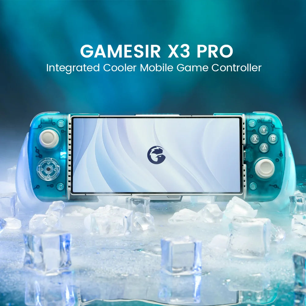 GameSir X3 Pro Mobile Gaming Controller, Hall Effect Joysticks & Built-in Cooling Fan for Android Cellphone and iPhone