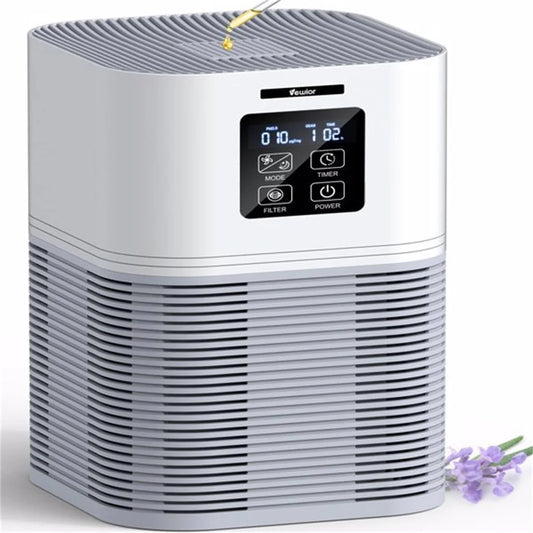 2 in 1 Air Purifier with H13 Filters for Home Allergies Pets Hair Odor Eliminators, Aromatherapy diffuser and Auto Mode