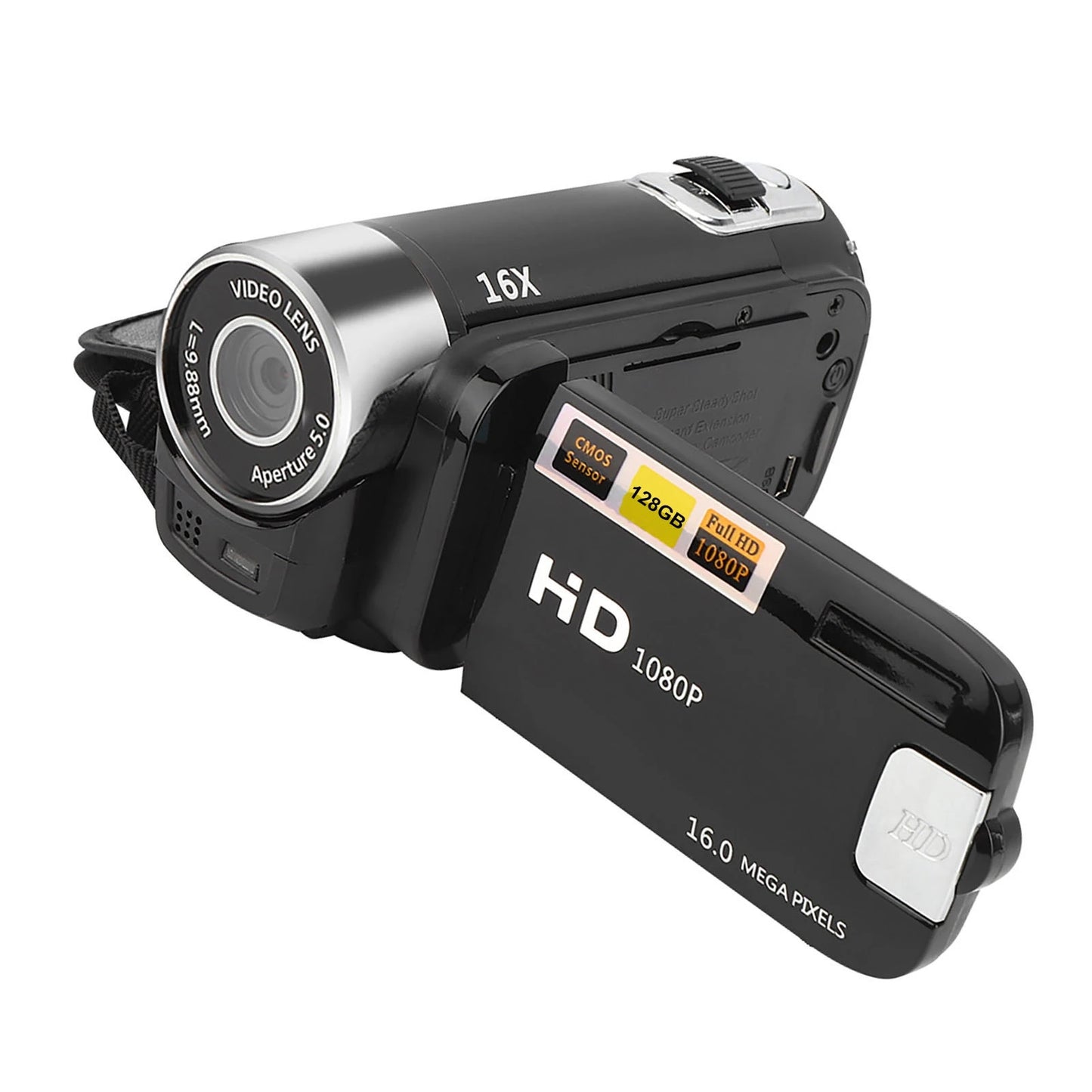 High Definition Camcorder Digital Camcorder Video Recorder 2.4 Inch 16X Digital Zoom for Student Photography Teenagers Kids