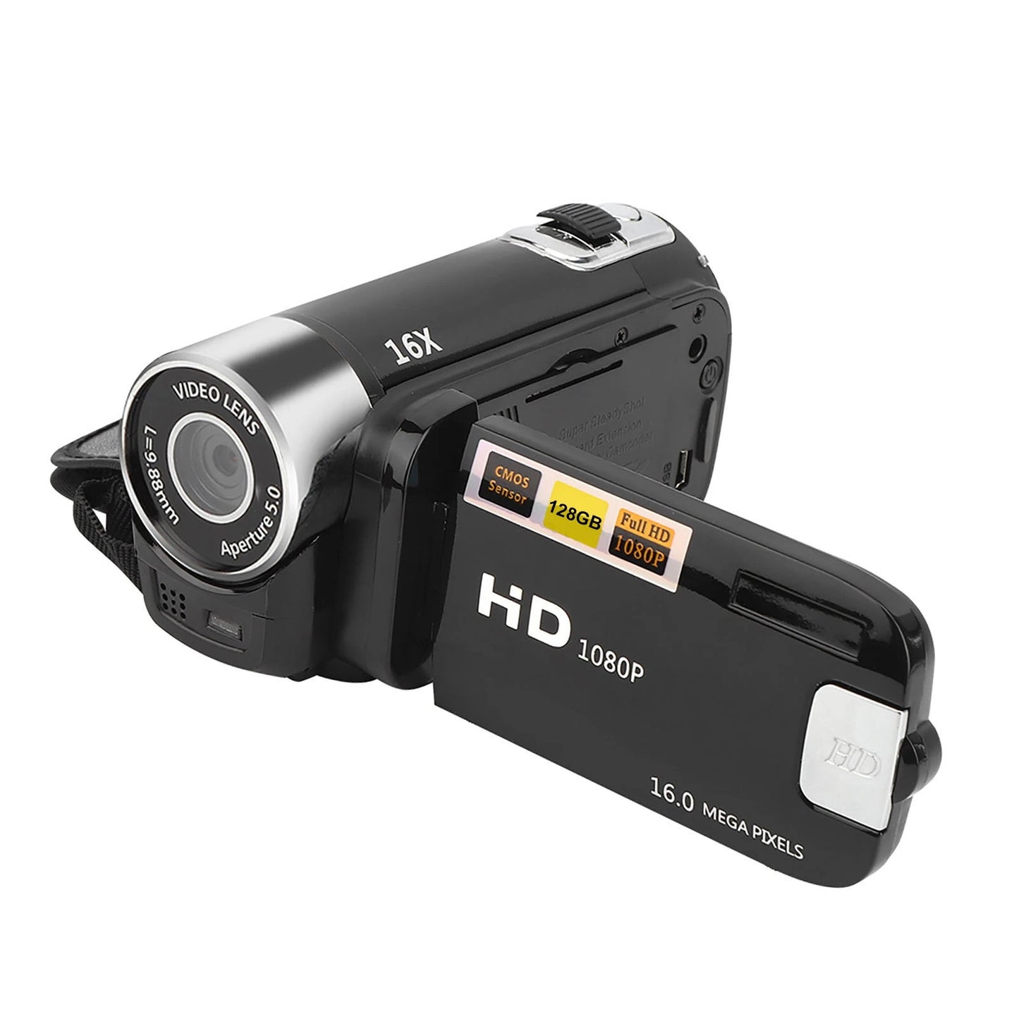 High Definition Camcorder Digital Camcorder Video Recorder 2.4 Inch 16X Digital Zoom for Student Photography Teenagers Kids